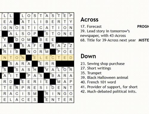 Pearl Harbor and the New York Times Crossword Puzzle